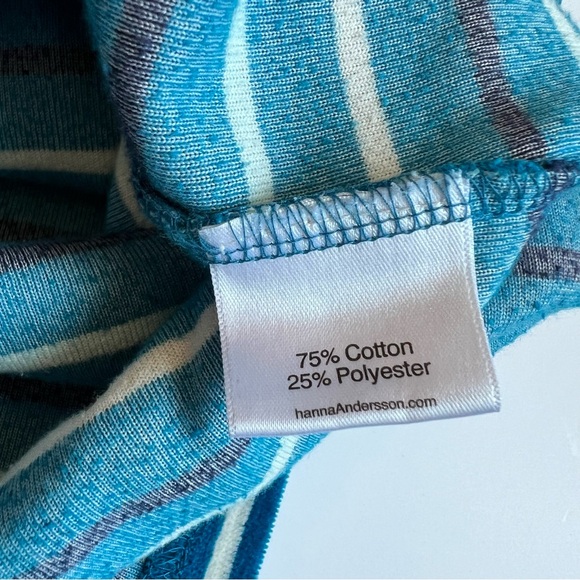 Hanna Andersson Velour Striped Dress 130cm - Picture 8 of 9